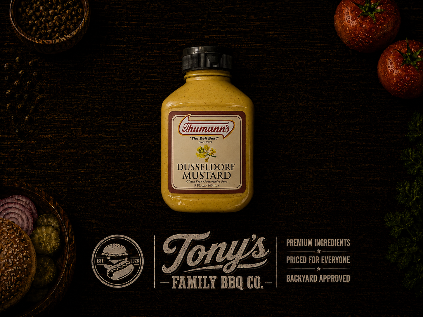 Thumann's Dusseldorf Mustard (9 OZ.)