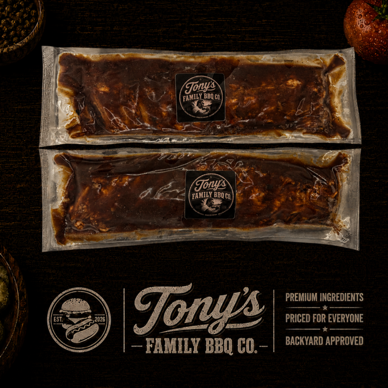 2 Pack Fully-Cooked Baby Back Ribs (4 LB.)