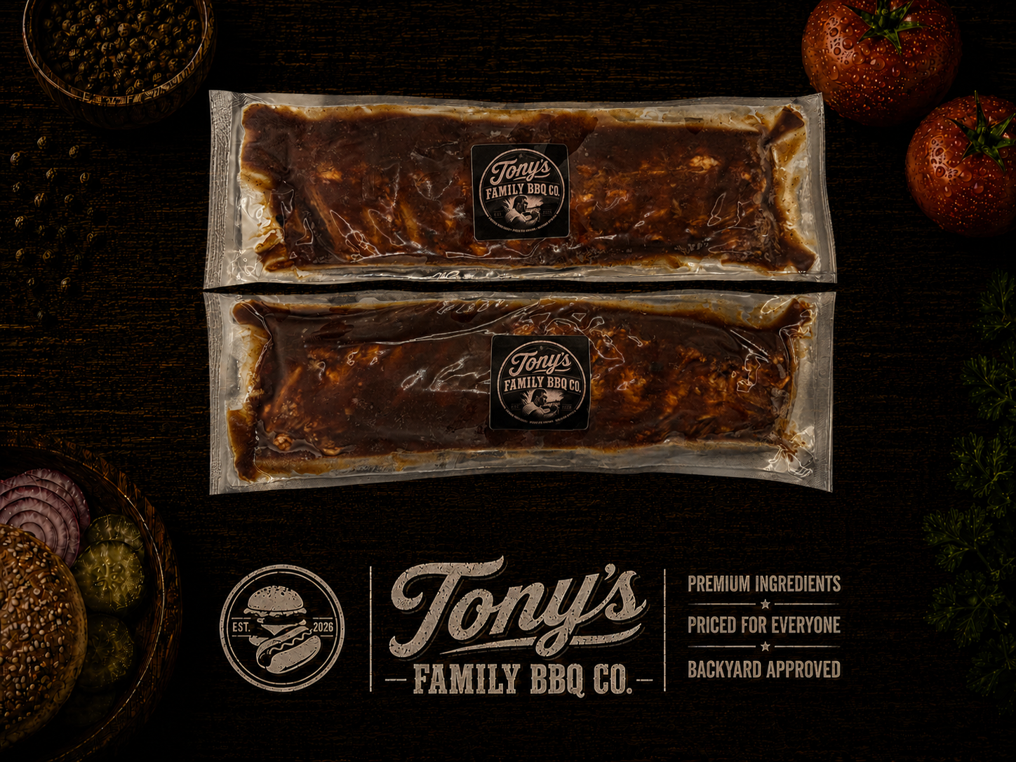 2 Pack Fully-Cooked Baby Back Ribs (4 LB.)