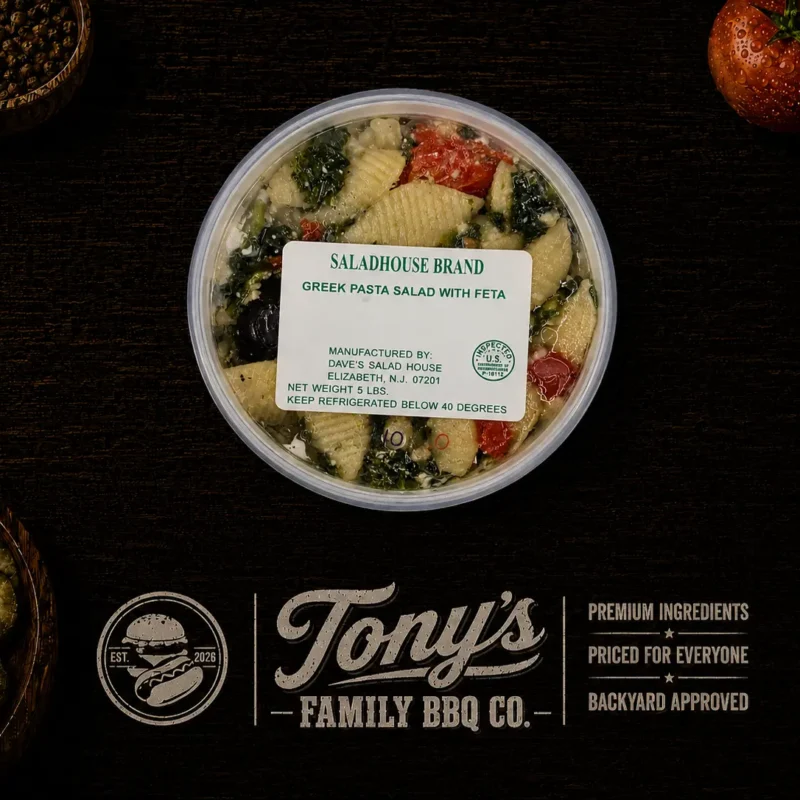 Dave’s Greek Pasta Salad with Feta (5 lb. Tub)