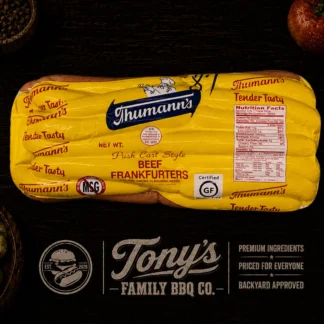 Thumann’s All Beef Pushcart Style Natural Casing Franks (5 lb.)