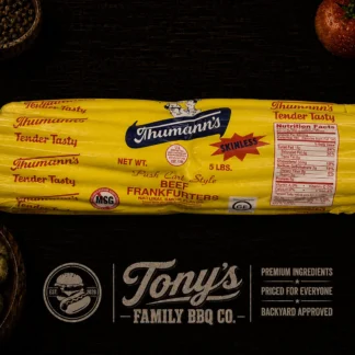 Thumann’s All Beef Pushcart Style Skinless Franks (5 lb.)