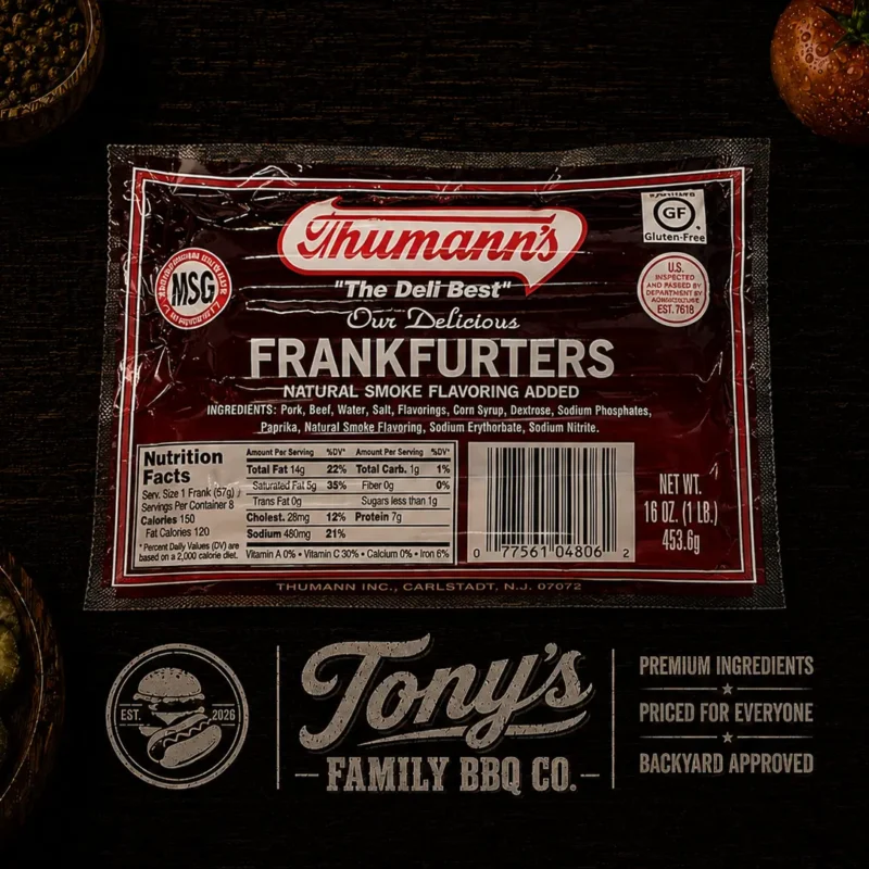 Thumann’s Pork and Beef Skinless Franks (1 lb.)