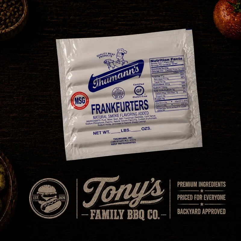 Thumann’s Pork & Beef Natural Casing Franks (1 lb.)